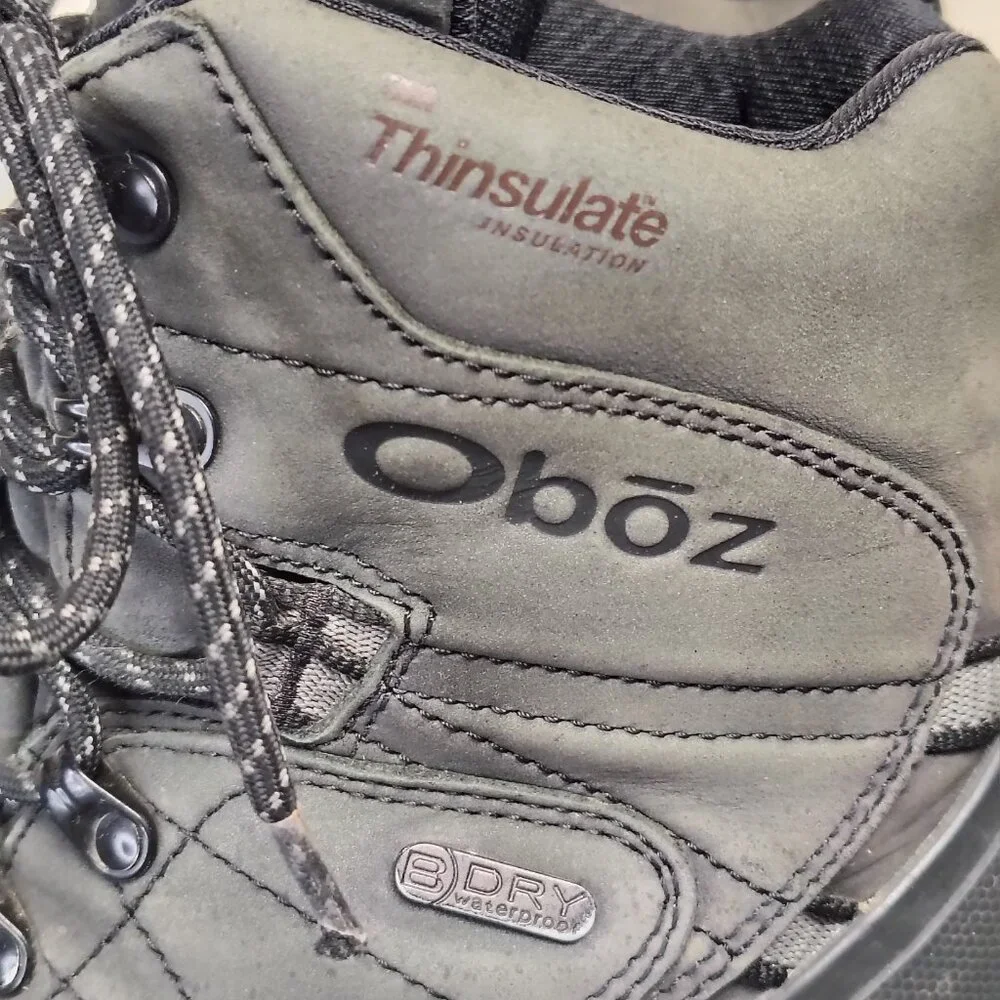 Oboz‎ Boots Men's Size 9 Black Bridger 8